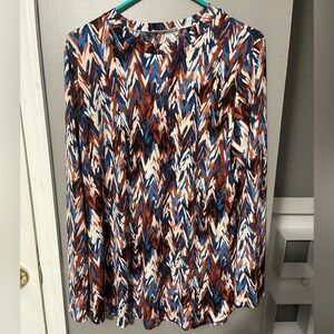 Stylish Chevron Pattern Blouse